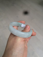 Load image into Gallery viewer, 49mm certified 100% natural Type A light green/white/red square oval jadeite jade bangle AR90-5208