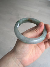 Load image into Gallery viewer, 56.2mm certified Type A 100% Natural green/red/gray/purple (FU LU SHOU) Jadeite Jade bangle BL78-8659