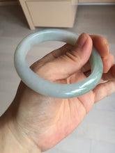 Load image into Gallery viewer, 54.8mm certified type A 100% Natural icy watery green/white jadeite jade bangle BP35-8906
