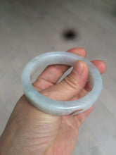 Load image into Gallery viewer, 49mm certified 100% natural Type A light green/white/red square oval jadeite jade bangle AR90-5208