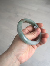 Load image into Gallery viewer, 56.2mm certified Type A 100% Natural green/red/gray/purple (FU LU SHOU) Jadeite Jade bangle BL78-8659