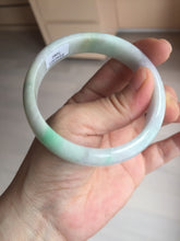 Load image into Gallery viewer, 57mm certified 100% natural sunny green/purple/yellow/white(FU LU SHOU) jadeite jade bangle AS85-7082