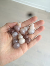 Load image into Gallery viewer, 100% natural icy purple/brown/red Quartzite (jinsi jade, 金丝玉) Golden Silk Jade gourd ( 葫芦, 福禄) pendant/handhold worry stone/desk decor SY73