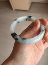 Load image into Gallery viewer, 53.8mm certified Type A 100% Natural light green/white jadeite jade bangle BK100-2343