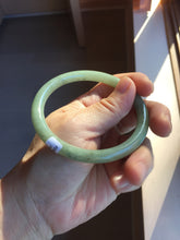 Load image into Gallery viewer, 59mm Certified Type A 100% Natural green gray (油青) round cut jadeite Jade bangle PH261-7140