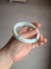 Load image into Gallery viewer, 57.5mm Certified 100% natural Type A green/white jadeite jade bangle BM32-9745