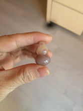 Load image into Gallery viewer, 100% natural icy purple/brown/red Quartzite (jinsi jade, 金丝玉) Golden Silk Jade gourd ( 葫芦, 福禄) pendant/handhold worry stone/desk decor SY73