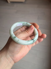 Load image into Gallery viewer, 57.5mm Certified 100% natural Type A green/white jadeite jade bangle BM32-9745