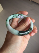 Load image into Gallery viewer, 54mm certificated Type A 100% Natural dark green/sunny green/white Jadeite Jade bangle BG40-3296