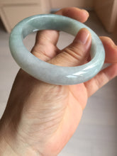 Load image into Gallery viewer, 53.5mm certified 100% natural Type A light green/purple jadeite jade bangle BP34-3401