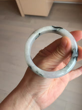 Load image into Gallery viewer, 53.8mm certified Type A 100% Natural light green/white jadeite jade bangle BK100-2343