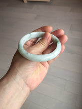Load image into Gallery viewer, 57.5mm Certified 100% natural Type A green/white jadeite jade bangle BM32-9745