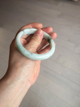 Load image into Gallery viewer, 57.5mm Certified 100% natural Type A green/white jadeite jade bangle BM32-9745