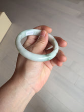 Load image into Gallery viewer, 57.5mm Certified 100% natural Type A green/white jadeite jade bangle BM32-9745