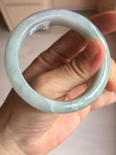 Load image into Gallery viewer, 53.5mm certified 100% natural Type A light green/purple jadeite jade bangle BP34-3401