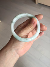 Load image into Gallery viewer, 57.5mm Certified 100% natural Type A green/white jadeite jade bangle BM32-9745