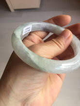 Load image into Gallery viewer, 59mm Certified Type A 100% Natural icy watery green purple Jadeite Jade bangle BQ48-6803