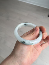 Load image into Gallery viewer, 53.8mm certified Type A 100% Natural light green/white jadeite jade bangle BK100-2343