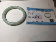 Load image into Gallery viewer, 75.7mm certified Type A 100% Natural sunny green/light green round cut plus size Jadeite Jade bangle AY100-9626