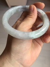 Load image into Gallery viewer, 59mm Certified Type A 100% Natural icy watery green purple Jadeite Jade bangle BQ48-6803