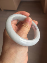 Load image into Gallery viewer, 56.9mm Certified Type A 100% Natural light green white Jadeite bangle X156
