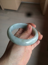 Load image into Gallery viewer, 56.3mm certified 100% natural Type A light green chubby jadeite jade bangle BK24-4402