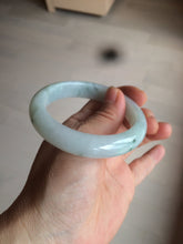 Load image into Gallery viewer, 55mm certified Type A 100% Natural green/white Jadeite Jade bangle BF67-4487