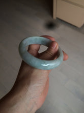 Load image into Gallery viewer, 56.3mm certified 100% natural Type A light green chubby jadeite jade bangle BK24-4402
