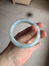 Load image into Gallery viewer, 55mm certified Type A 100% Natural green/white Jadeite Jade bangle BF67-4487