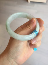 Load image into Gallery viewer, 56mm certified 100% natural icy watery sunny green purple jadeite jade bangle BN57-06970
