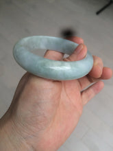 Load image into Gallery viewer, 56.3mm certified 100% natural Type A light green chubby jadeite jade bangle BK24-4402
