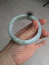 Load image into Gallery viewer, 56.3mm certified 100% natural Type A light green chubby jadeite jade bangle BK24-4402