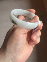Load image into Gallery viewer, 52.5mm Certificated Type A100% green/white thin Jadeite Jade bangle F10-1164