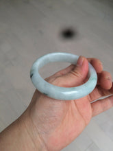 Load image into Gallery viewer, 55mm certified Type A 100% Natural green/white Jadeite Jade bangle BF67-4487