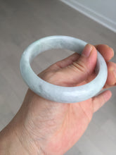 Load image into Gallery viewer, 57mm Certified type A 100% Natural light green white Jadeite bangle AX141-0794
