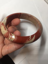 Load image into Gallery viewer, 55mm 100% natural red jasper stone(红碧玉,鸡血石) bangle XY102