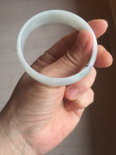 Load image into Gallery viewer, 52.5mm Certificated Type A100% green/white thin Jadeite Jade bangle F10-1164