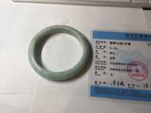 Load image into Gallery viewer, 58mm Certificate 100% natural type A sunny green brown jadeite jade bangle D139-4022