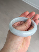 Load image into Gallery viewer, 57mm Certified type A 100% Natural light green white Jadeite bangle AX141-0794