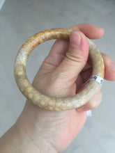 Load image into Gallery viewer, 56.8mm 100% natural beige yellow orange round cut Coral Jade (珊瑚玉) bangle XY109