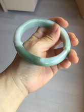 Load image into Gallery viewer, 62mm certified 100% natural Type A oily dark green gray black white (老油青) jadeite jade bangle PH232-0050