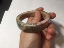 Load image into Gallery viewer, 53mm 100% natural pink/black time series(时光系列) square style rose stone (Rhodonite)square bangle XY103