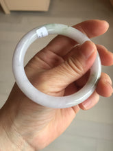 Load image into Gallery viewer, 54.3mm Certified Type A 100% Natural light green purple round cut jadeite Jade bangle E138-4942