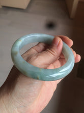 Load image into Gallery viewer, 57.4mm Certified Type A 100% Natural light yellow/blue/green Jadeite Jade bangle BK22-4406