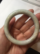 Load image into Gallery viewer, 54.5mm Certified Type A 100% Natural light green purple yellow round cut Jadeite Jade bangle GL48-8-4051