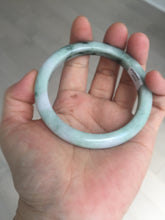 Load image into Gallery viewer, 58mm 100% natural type A certified dark green/purple jadeite jade bangle B120-3024