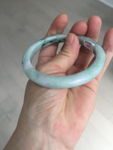 Load image into Gallery viewer, 58mm 100% natural type A certified dark green/purple jadeite jade bangle B120-3024
