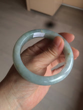 Load image into Gallery viewer, 57.4mm Certified Type A 100% Natural light yellow/blue/green Jadeite Jade bangle BK22-4406