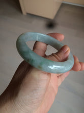Load image into Gallery viewer, 57.4mm Certified Type A 100% Natural light yellow/blue/green Jadeite Jade bangle BK22-4406