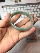 Load image into Gallery viewer, 54mm certified Type A 100% Natural light green thin style Jadeite jade bangle PJ128-0201